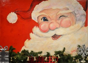 santa close fireplace