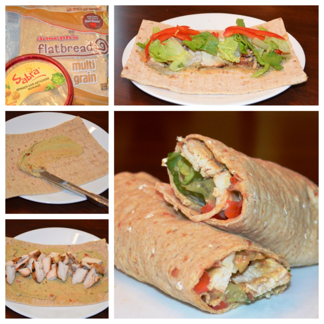 med chicken wrap